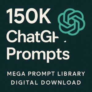 150K (150.000) ChatGPT Prompts – Mega Prompt Library | AI Productivity Boost | Instant Download
